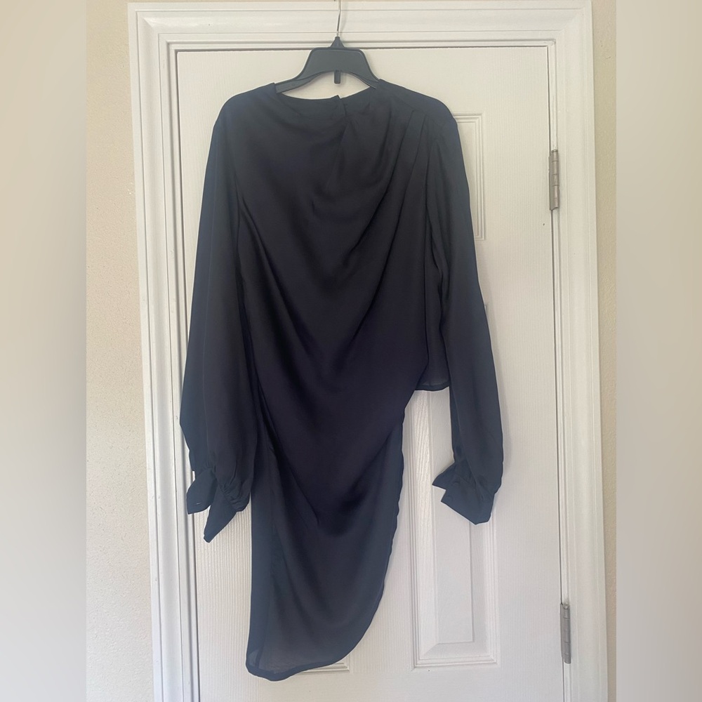 ASOS Asymmetrical Draped Blouse Sz 10 XCLNT